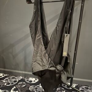 House of Harlow 1960 Black One Piece Swimsuit